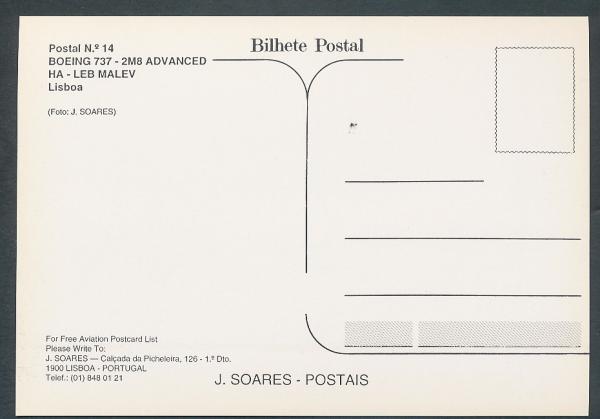 MIDWAY HUNGARIAN AIRLINES, B 737-2M8 Advanced