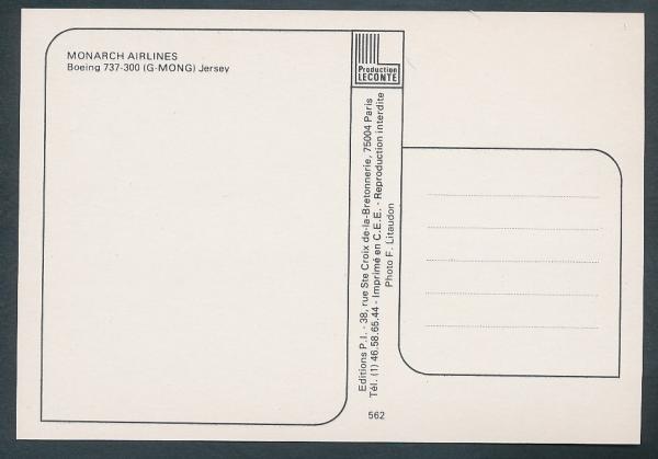 MONARCH AIRLINES, Boeing 737-300