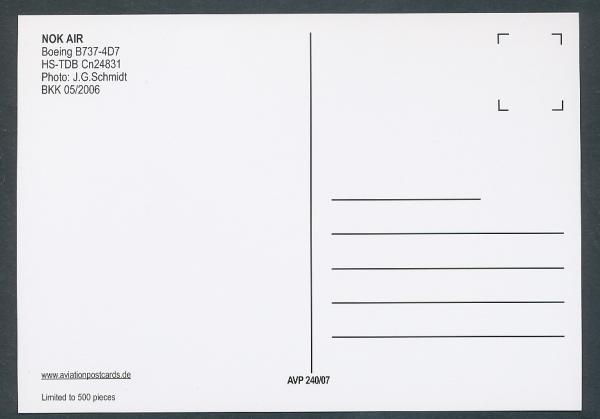 NOK AIR, Boeing B737-4D7