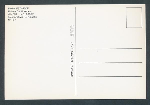 AIR NEW SOUTH WALES, Fokker F27-500F