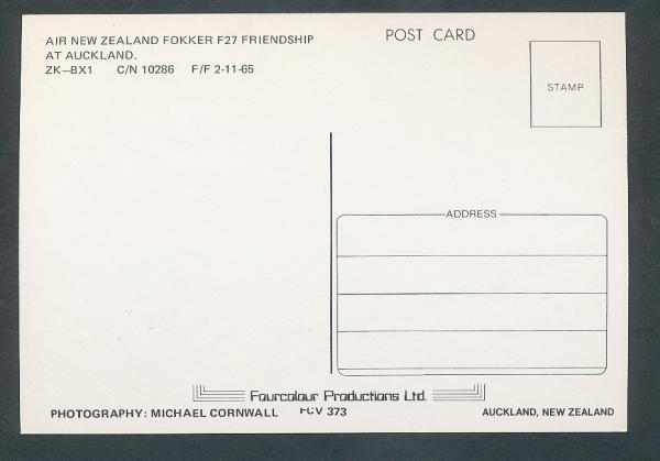 AIR ZEW ZEALAND, Fokker F27