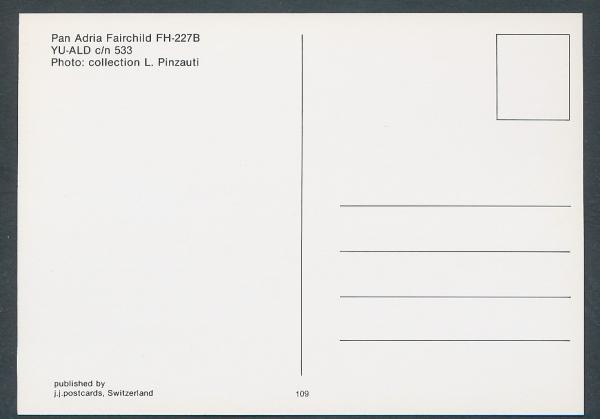 PAN ADRIA, FAIRCHILD FH-227B