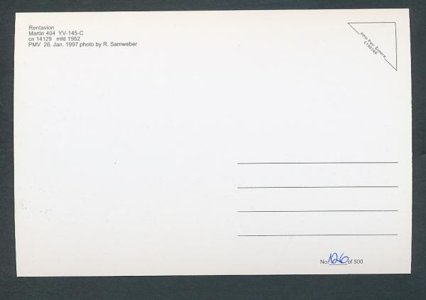 RENTAVION VENEZUELA, Martin 404