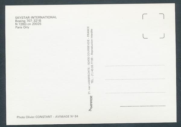 SKYSTAR INTERNATIONAL, Boeing 707-321B