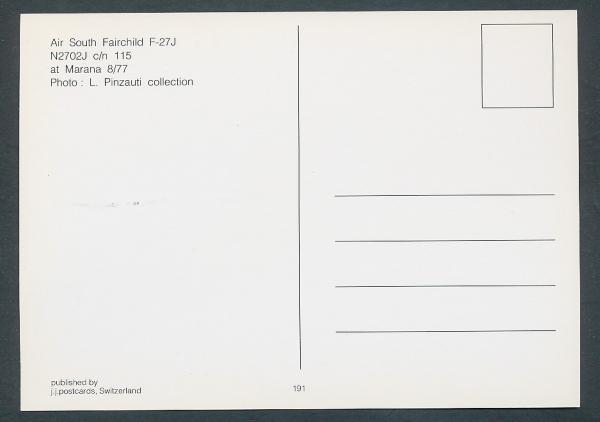 AIR SOUTH, Fairchild F-27J
