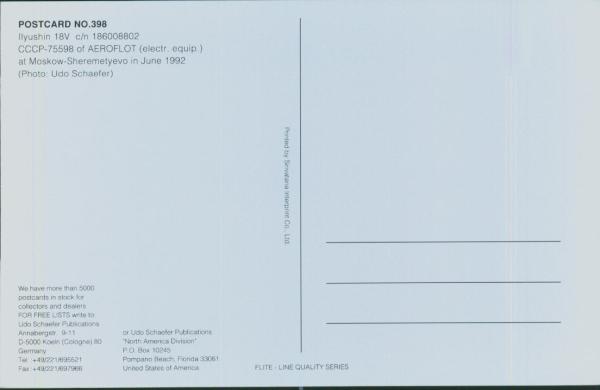 AEROFLOT, IIYUSHIN 18V