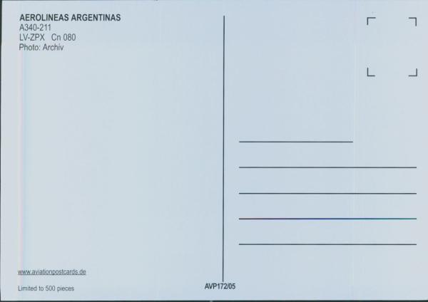 AEROLINEAS ARGENTINAS A340-211