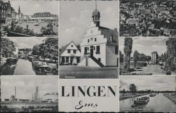 Lingen 49808 Hafen, Rathaus u.a.
