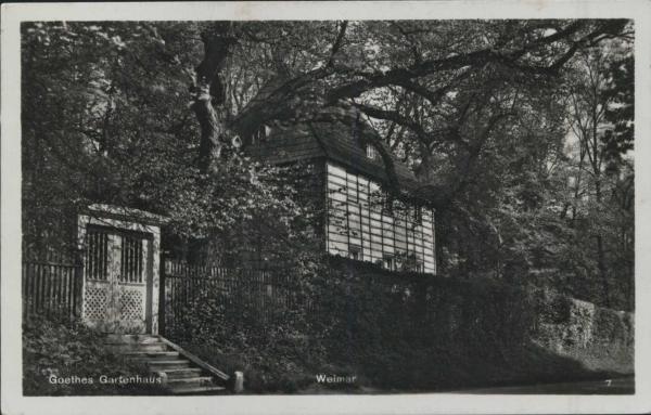 Weimar 99423 Goethes Gartenhaus (1937)