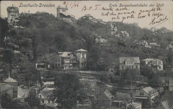 Dresden-Loschwitz  Bergschwebebahn (1906)