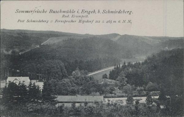 Buschmühle i. Erzgeb. Karte v. 1928