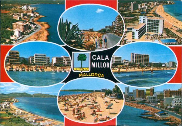 Mehrbildkarte von Cala Millor - Mallorca