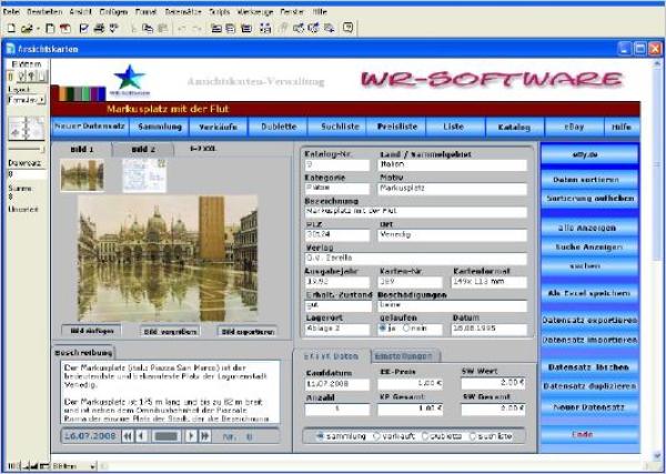 WR Ansichtskarten -Verwaltung